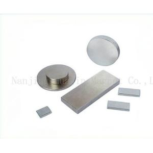 China Small Industrial NdFeB Permanent Magnet / Sintered Ndfeb Magnet Silver Coating on sale