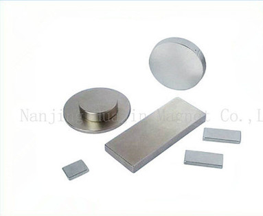 Buy Small Industrial NdFeB Permanent Magnet / Sintered Ndfeb Magnet Silver Coating at wholesale prices