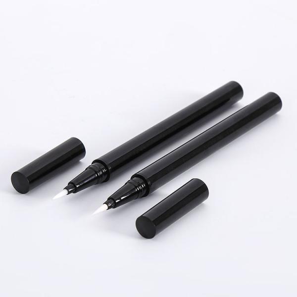 Buy Cosmetic packaging material for thin Eyeliner pen thin liquid Eye line pencil with steel beads empty black container at wholesale prices