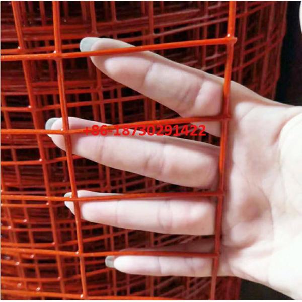 Yellow color PVC coating Holland wire mesh fence 30mmx30 mm Hole opening in 1.2 meter height