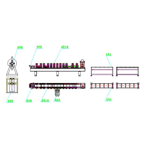 13 Stations Roof Batten Steel Roll Forming Machine For Light Steel Trusses