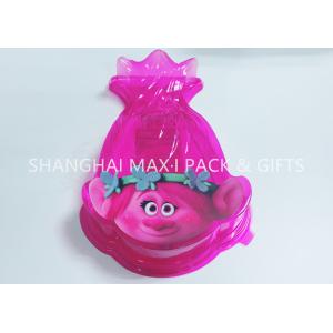 Food Grade Pink Cotton Plastic Candy Containers For Party Favors Customized