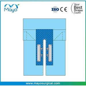 Sterile Cardiothoracic Drape With Reinforcement U Split Dual Clear PE Fluid