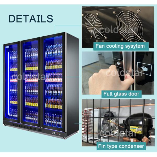 Commercial Upright Showcase Glass Door Display Beer Refrigerator Cooler