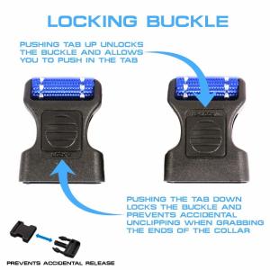 Durable Sturdy Nylon Buckle Highly Reflective Soft Nylon Dog Collar