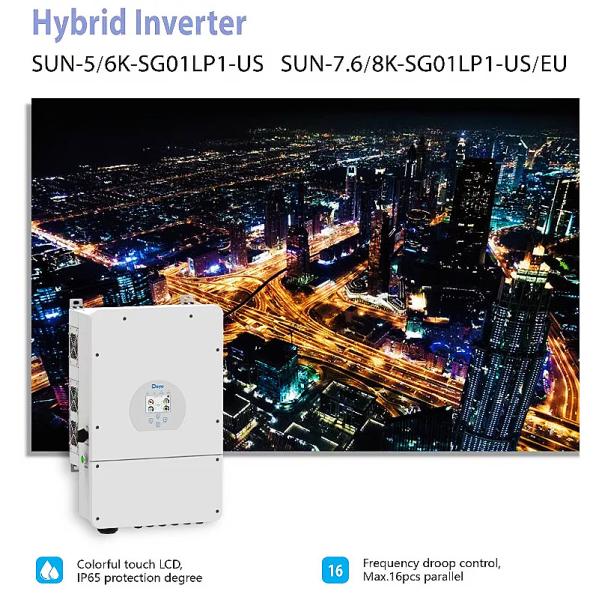 8KW Low Voltage Hybrid Inverter 3 Phase Deye SUN-8K-SG01LP1-EU