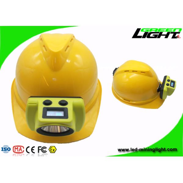 18000lux 385lum Cordless Led Miners Cap Lamp Tempered Glass Lens Transmittance 99%