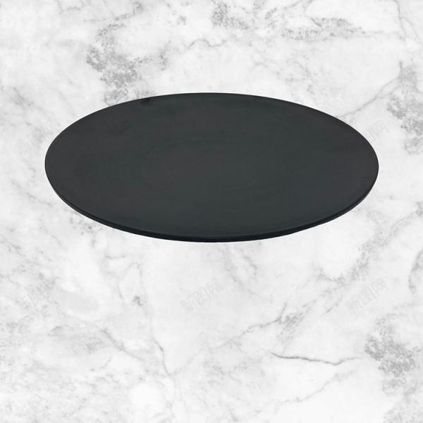 Buy Matte Black Round Plate Tasteless Melamine Plate Set Dinnerware at wholesale prices