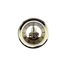 Durable Stainless Steel Skeleton Clock Movt With Plastic Back Cover