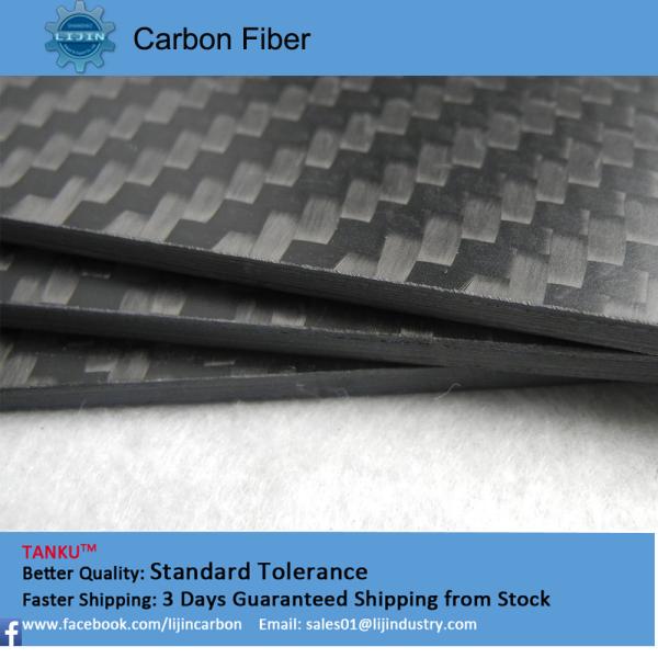 Buy Black Full Carbon Fiber Board good heat resistance customized at wholesale prices