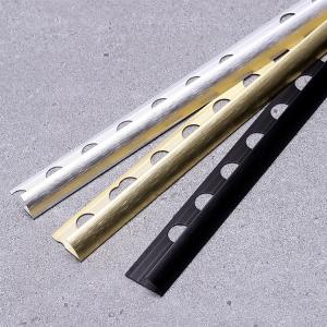 Bathroom Ceramic U Channel Round Aluminium Tile Trim 1.8m