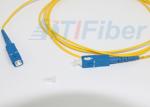 SC / UPC Simplex fiber patch cord single mode for FTTH Network , Customized
