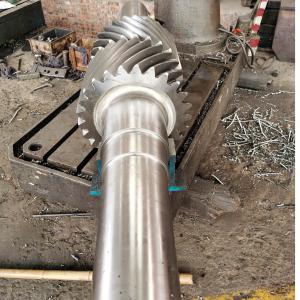 China DP 1.5 25T Herringbone Double Helical Gear Shaft For Mining Equipment on sale