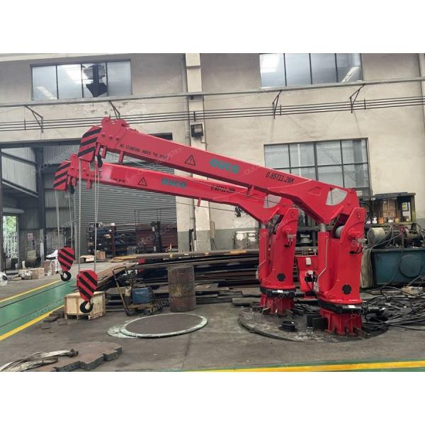 Versatile 0.65 Ton Small Telescopic Crane For Fishing Boats