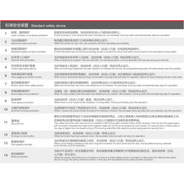 600mm Step Mid Levels Escalator Stainless Steel Sliding Down Escalator