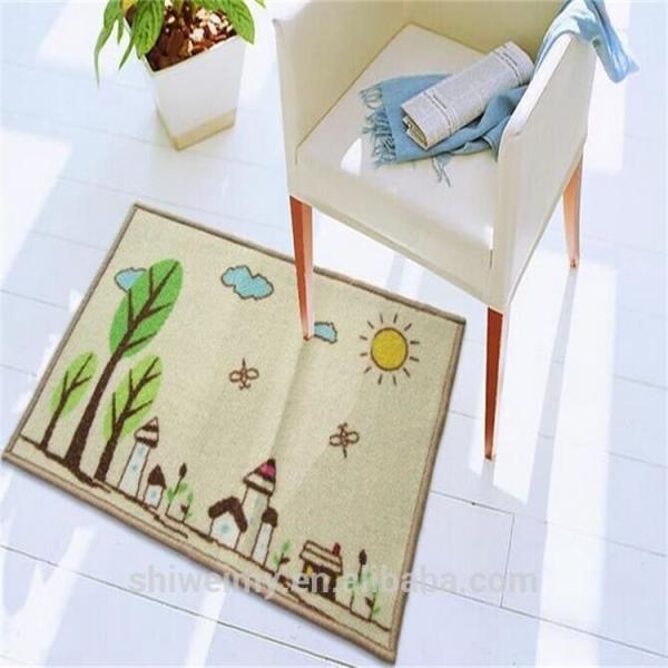 Buy Cute anti slip printed nylon cartoon home mat at wholesale prices