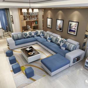 China Crushed Velvet Fabric Custom Sofa Bed Leather Border  Living Room on sale