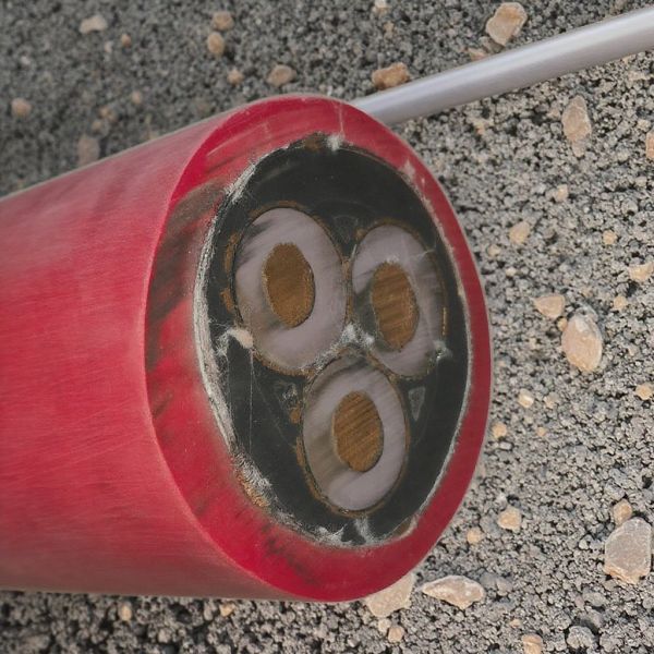 Wear Resistant Red Underground Mining Cable Waterproof Rubber Sheathed