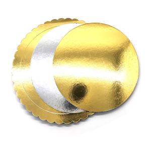 Customize gold and silver back foil laminated grey paperboard for cake boards