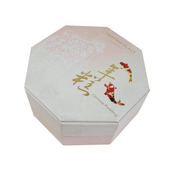 Buy CMYK Colors Printed Octagon Shape Cardboard Box OEM Design Customized Size Gift Box Packaging with Paper Tray at wholesale prices