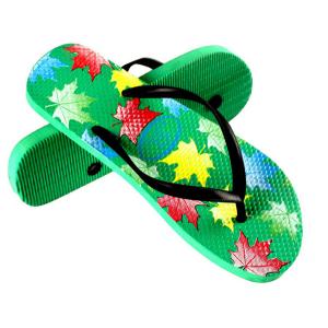 V strap full color printed  Women Flip flops  thongs slipers manufacturers