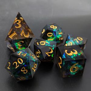 Two -Color Custom DND RPG Dice Set D6 D20 7 Mold Polyhedron Set