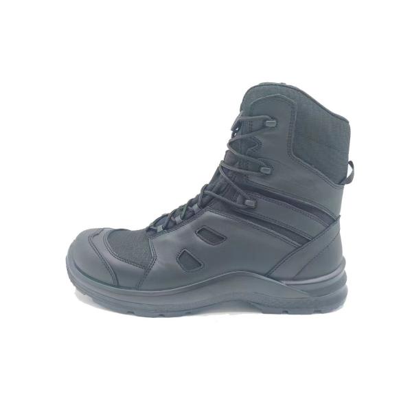 Tactical Safety Shoes High Top Outdoor Hiking Boots Premium First Layer Leather