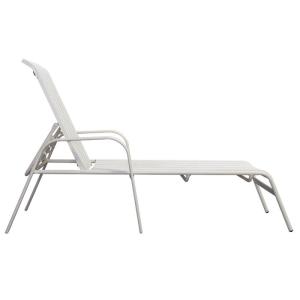 Aluminum Frame Teslin Seat Durable Structure Outdoor Sunbed