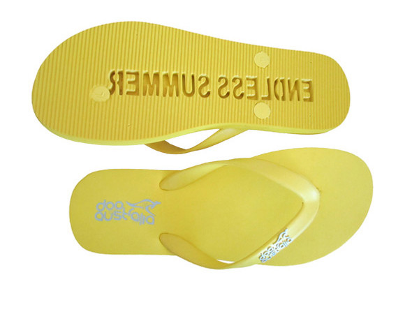 customed eva die cut and embossed slipper Womens Flip flop thongs slipers manufacturers