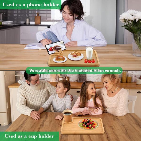 Countertop Serving Bamboo Platter Tray Plate Dish Rectangle