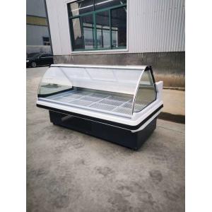 Cooked food display cabinet refrigerated preservation arc glass cover commercial