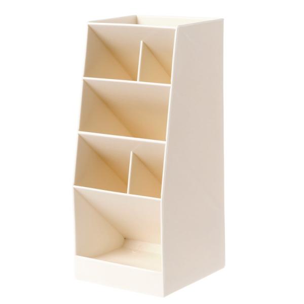 Divided Plastic Stationery Holder With Widened 6 Compartment