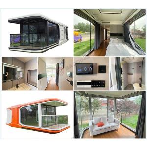 Aluminum Space Capsule Mobile Integrated House With Modern Design Style