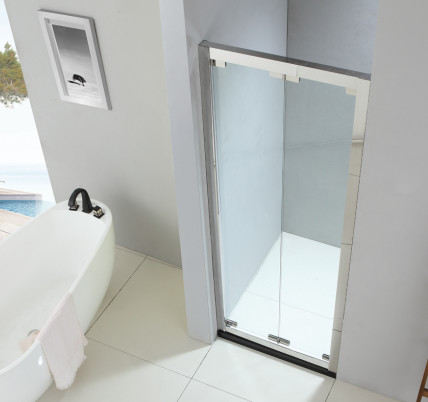 Foldable shower enclosure 800*800mm with 304 stainless steel & tempered clear