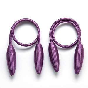yellow 60g Curtain Tiebacks With Oval Magnet Lacing
