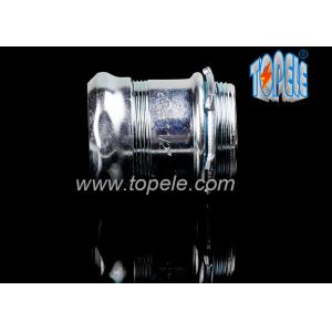 Quality EMT Conduit And Fittings Steel Compression Connector UL Listed 1 / 2&quot; To 4&quot; for sale