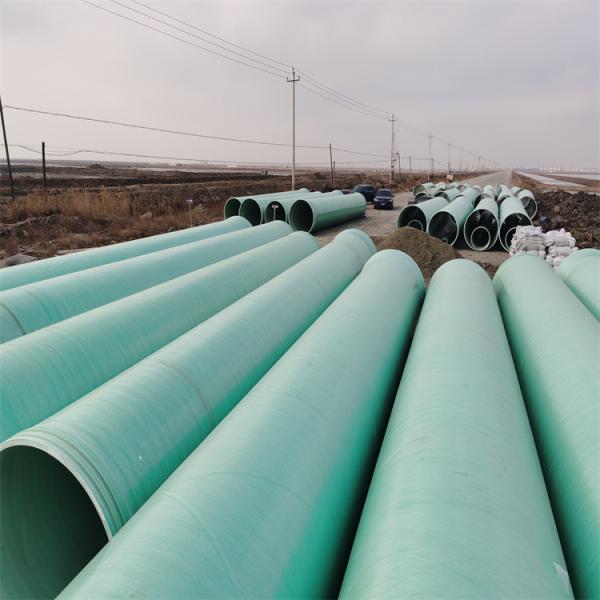 Pultruded Profiles Fiberglass Reinforced Plastic Pipe Glossy Round Shape