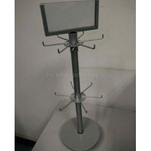 Jewelry Countertop Spinner Display Racks Rotating With Hooks