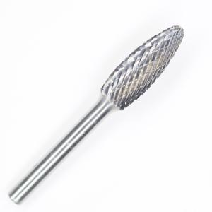 SH-5 Flame Shape Tungsten Carbide Rotary File With 1/4'' Shank For Die Grinder