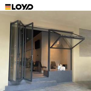 China Coastal-Grade Aluminum Folding Window with Salt-Resistant Finish on sale