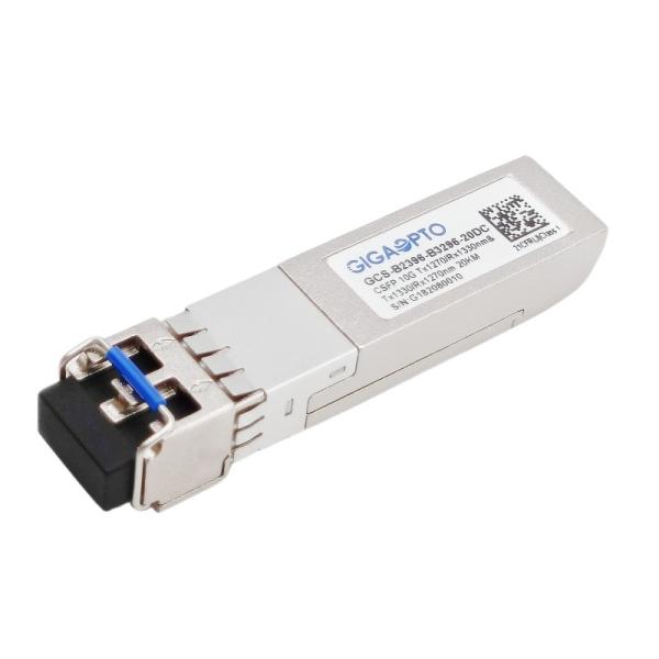Buy 10G Compact SFP+ Dual BIDI Transceiver 20km LC DOM at wholesale prices
