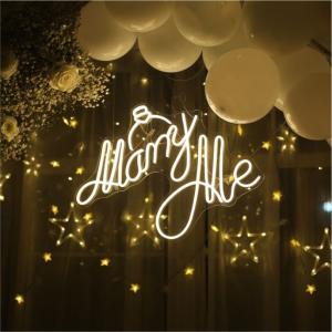 Acrylic Hollow out Custom Made Neon Light Sign OEM ODM for decoration