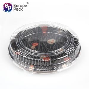 Disposable high quality takeaway plastic sushi food container with lid