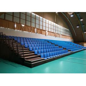 Multisport Movable Stadium Seating / Retractable Gym Seating With Anatomically