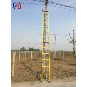 Professional Insulated Straight Ladder 2-8M Model with Light Epoxy Resin and 1