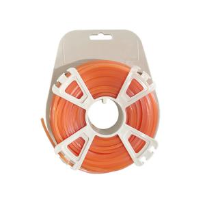 Square Nylon Trimmer Strings Cut Trimmer Line With Steel Inside