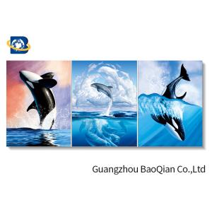 Shark Ocean Animal Flipped Poster , 3D Changing Pictures Flipped Indoor Decor
