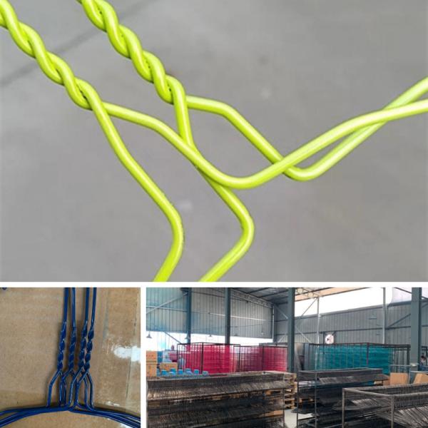 14.5 Gauge Clothes Wire Hanger Powder Coated Surface 21cm Hanger Height