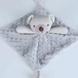 Baby Cozy Fleece Security Blanket Plush Lovey Minky Dot Blanket