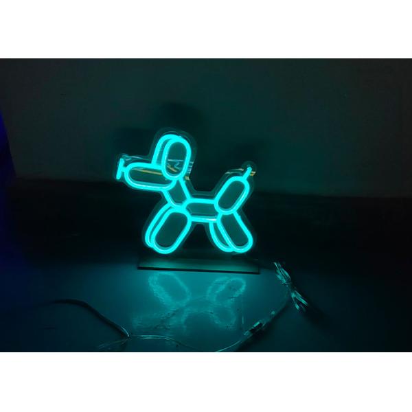Custom dog acid blue neon sign handiwork 5*12mm 3A power supply